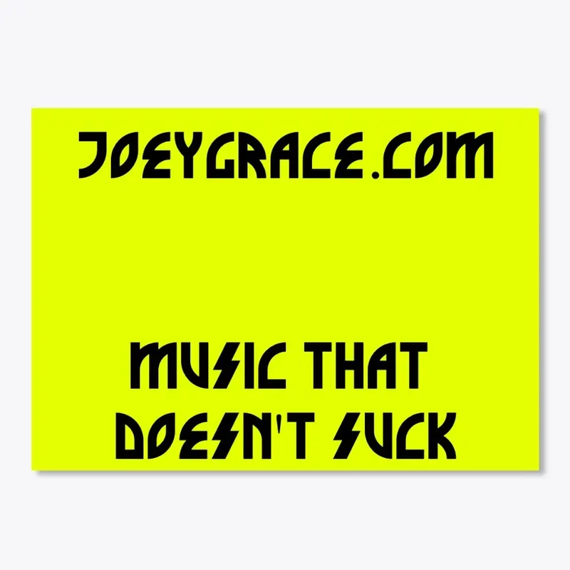 "MUSIC THAT DOESN'T SUCK" STICKER